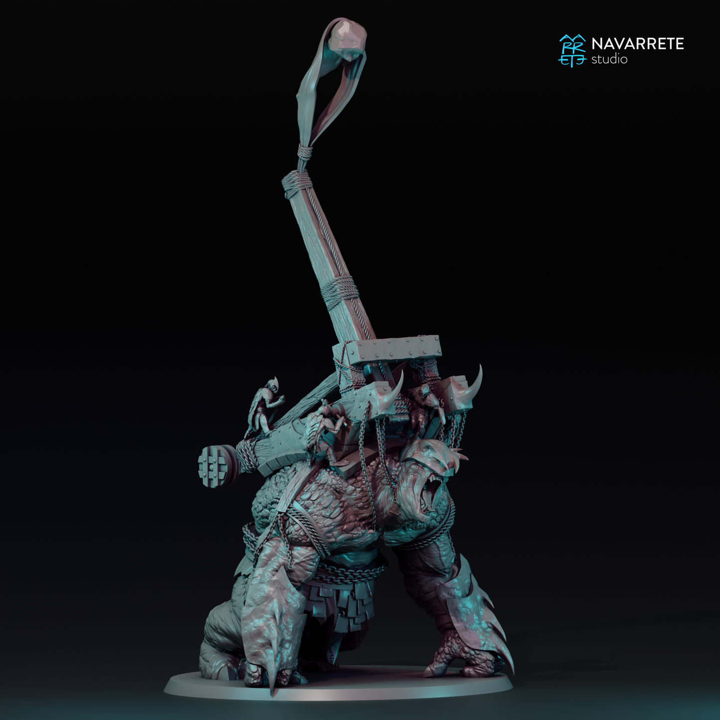 Catapult War Beast - 28mm Tabletop Miniature