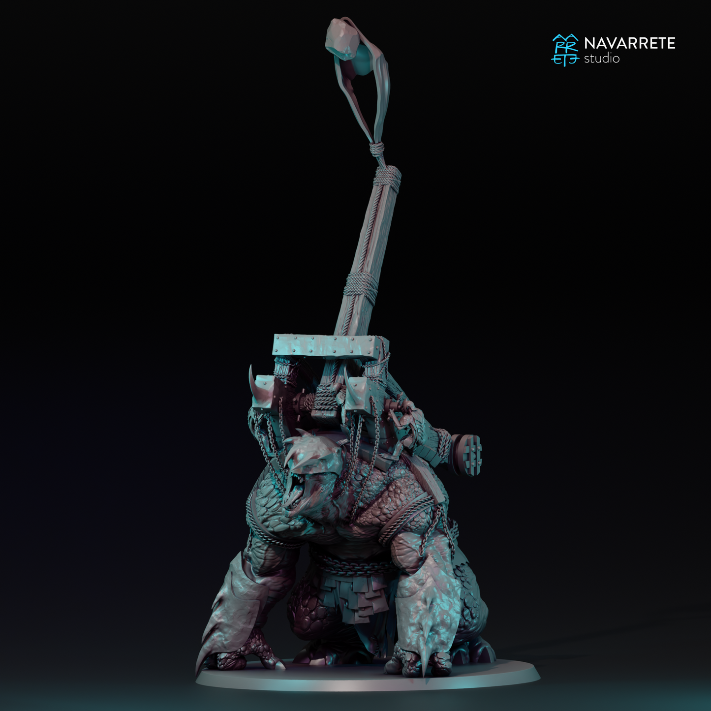 Catapult War Beast - 28mm Tabletop Miniature