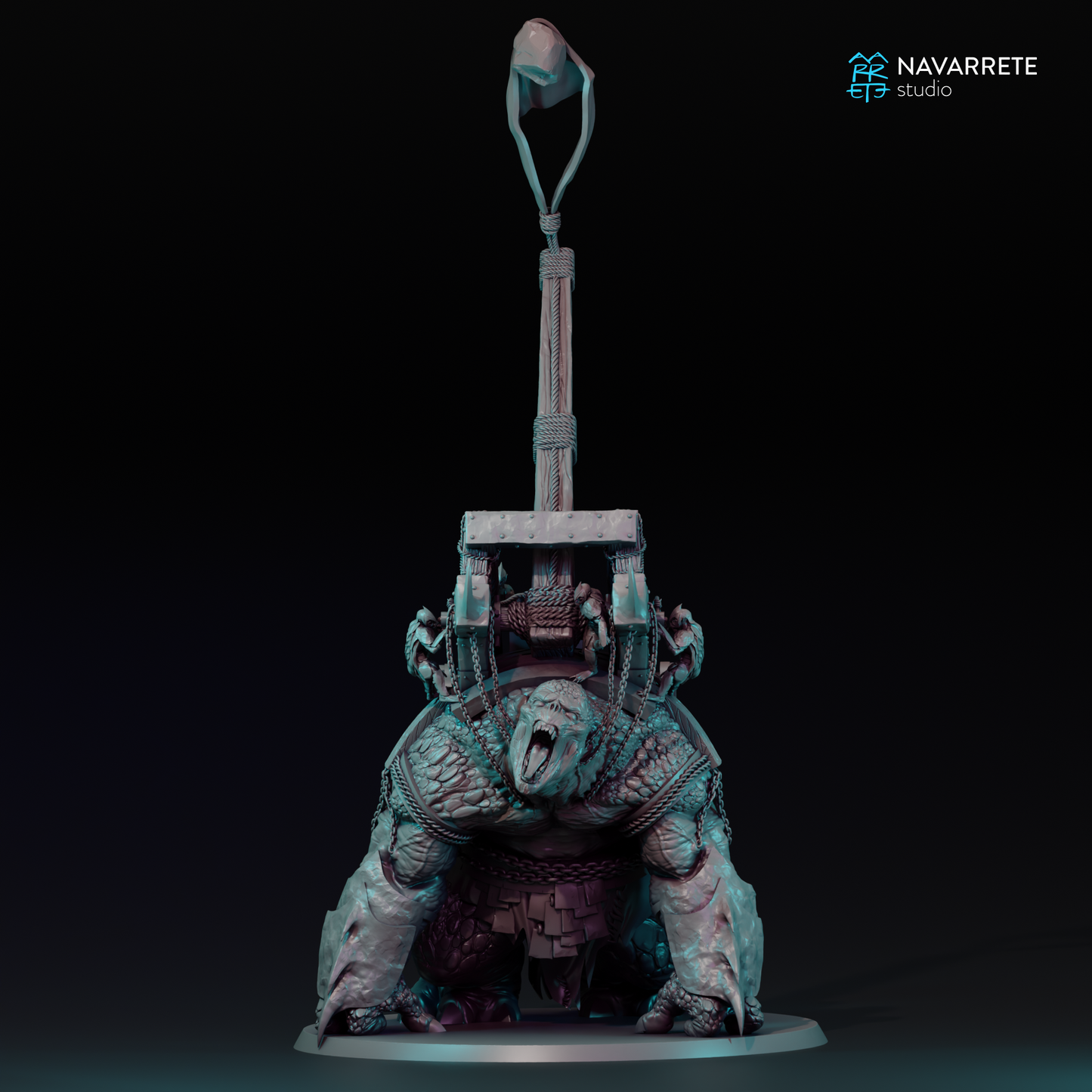 Catapult War Beast - 28mm Tabletop Miniature