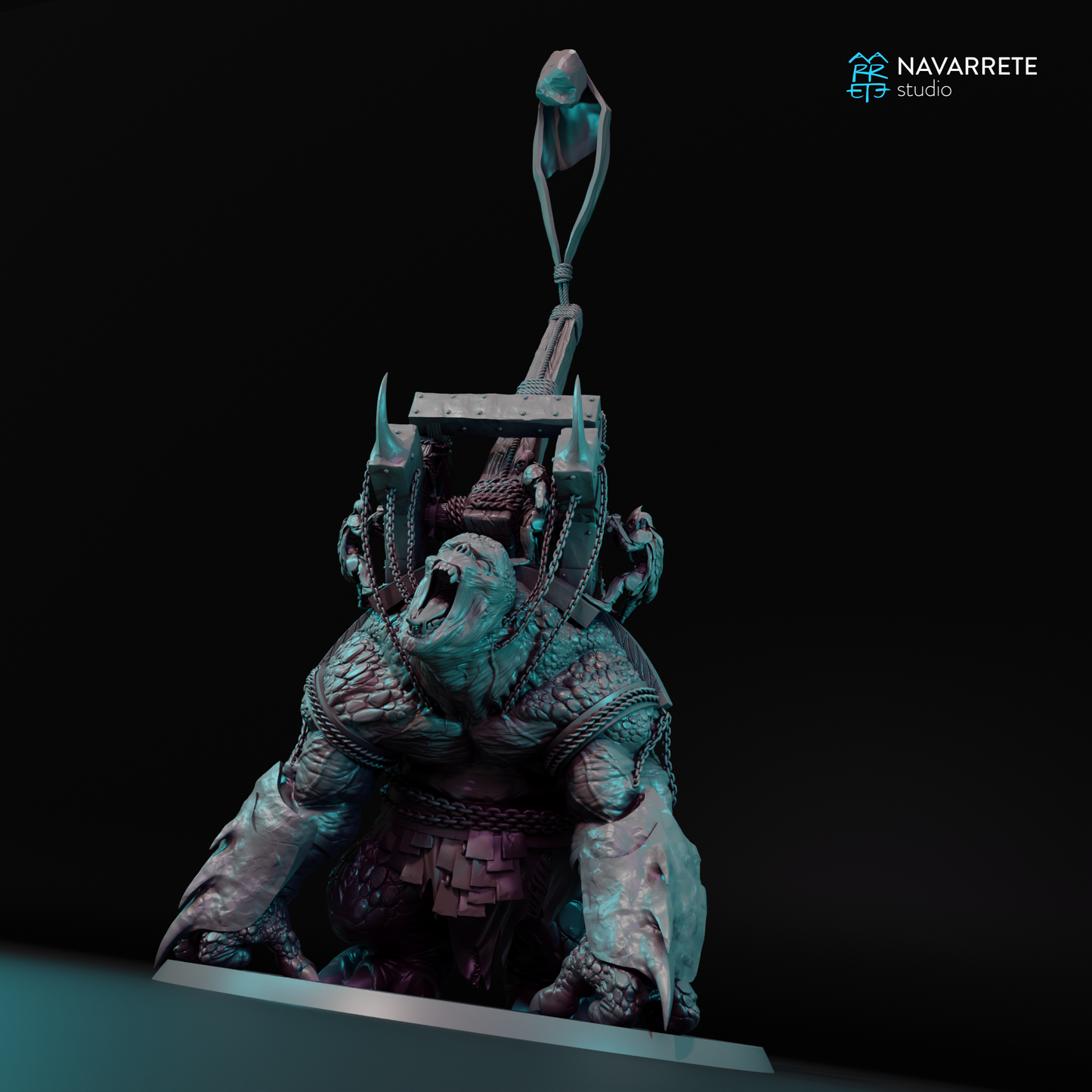 Catapult War Beast - 28mm Tabletop Miniature