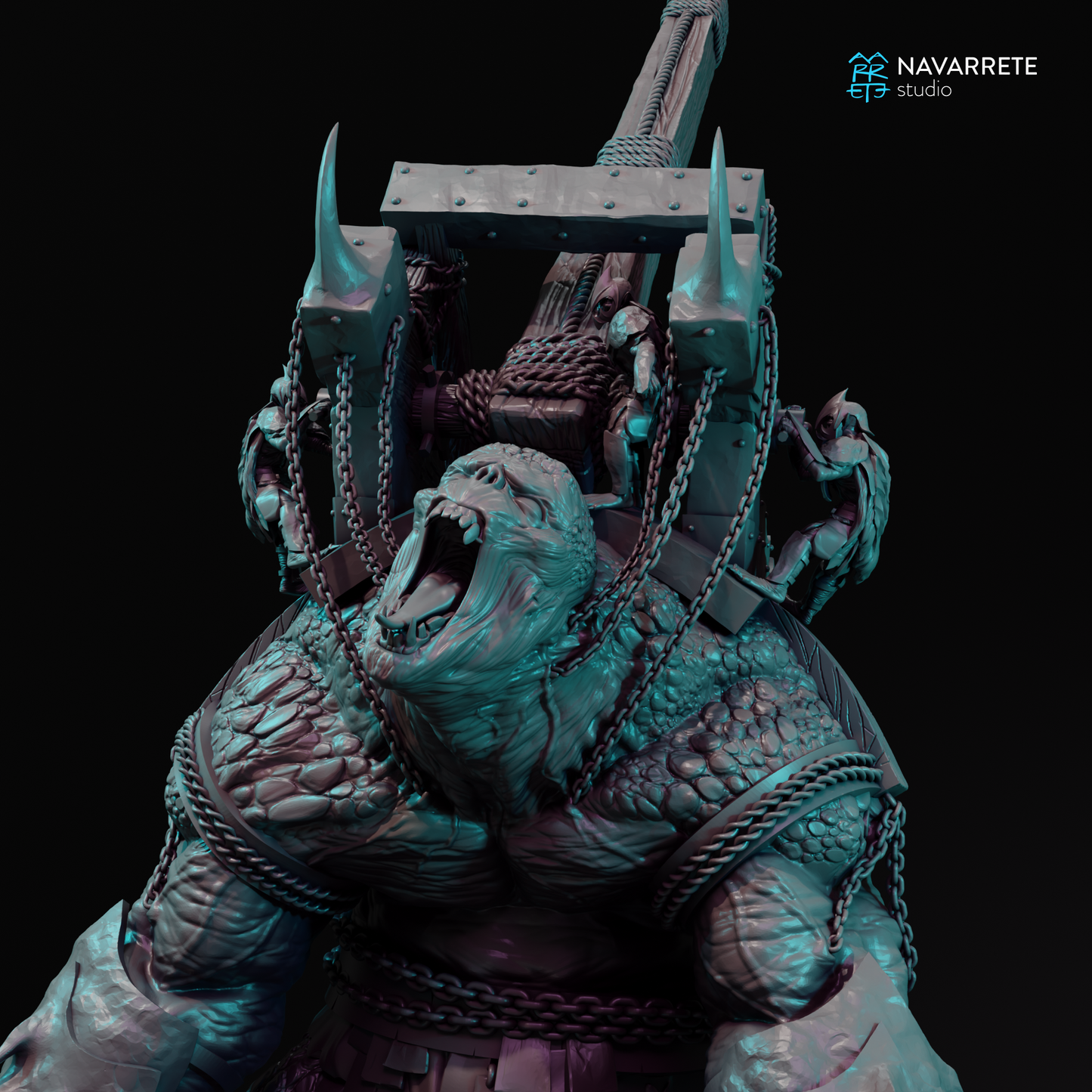 Catapult War Beast - 28mm Tabletop Miniature