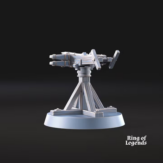 Pirate ballista and crew