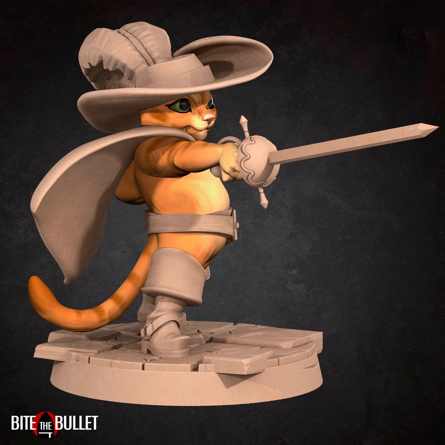 Catfolk Duellist - D&D Miniature 35mm