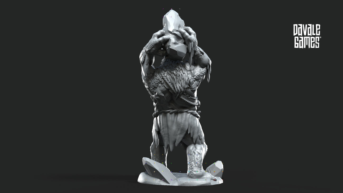 1x Snow Troll-Fellmount Reavers-Fantasy - 28mm