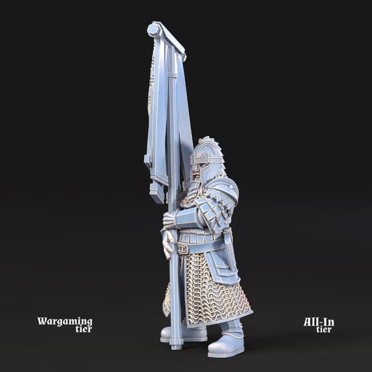 Kalak dwarf warrior with banner