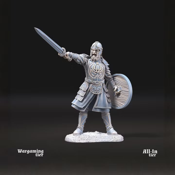 West Human King mtd and foot pose 2