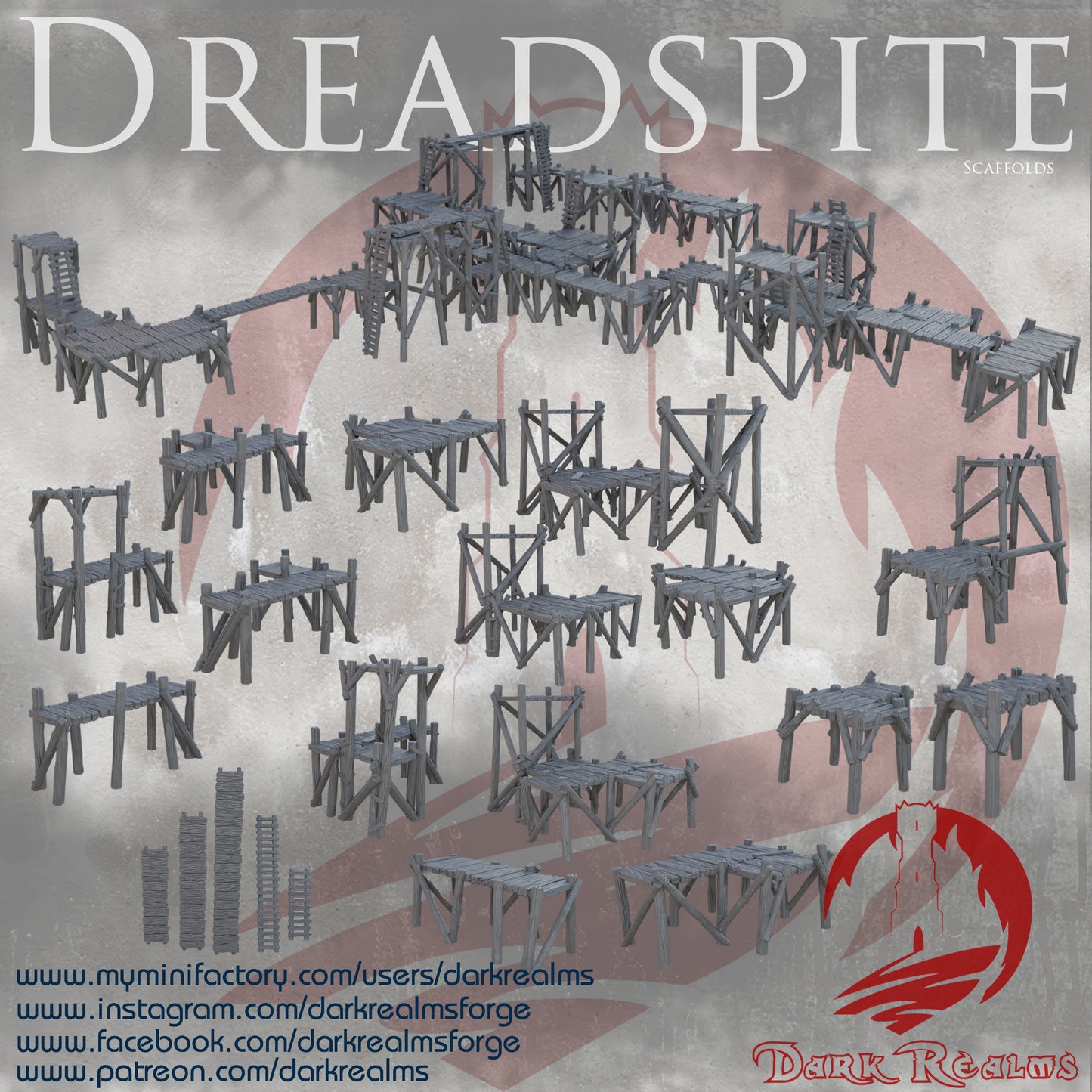Goblin scaffolds - D&D Fantasy Terrain 28mm Scale