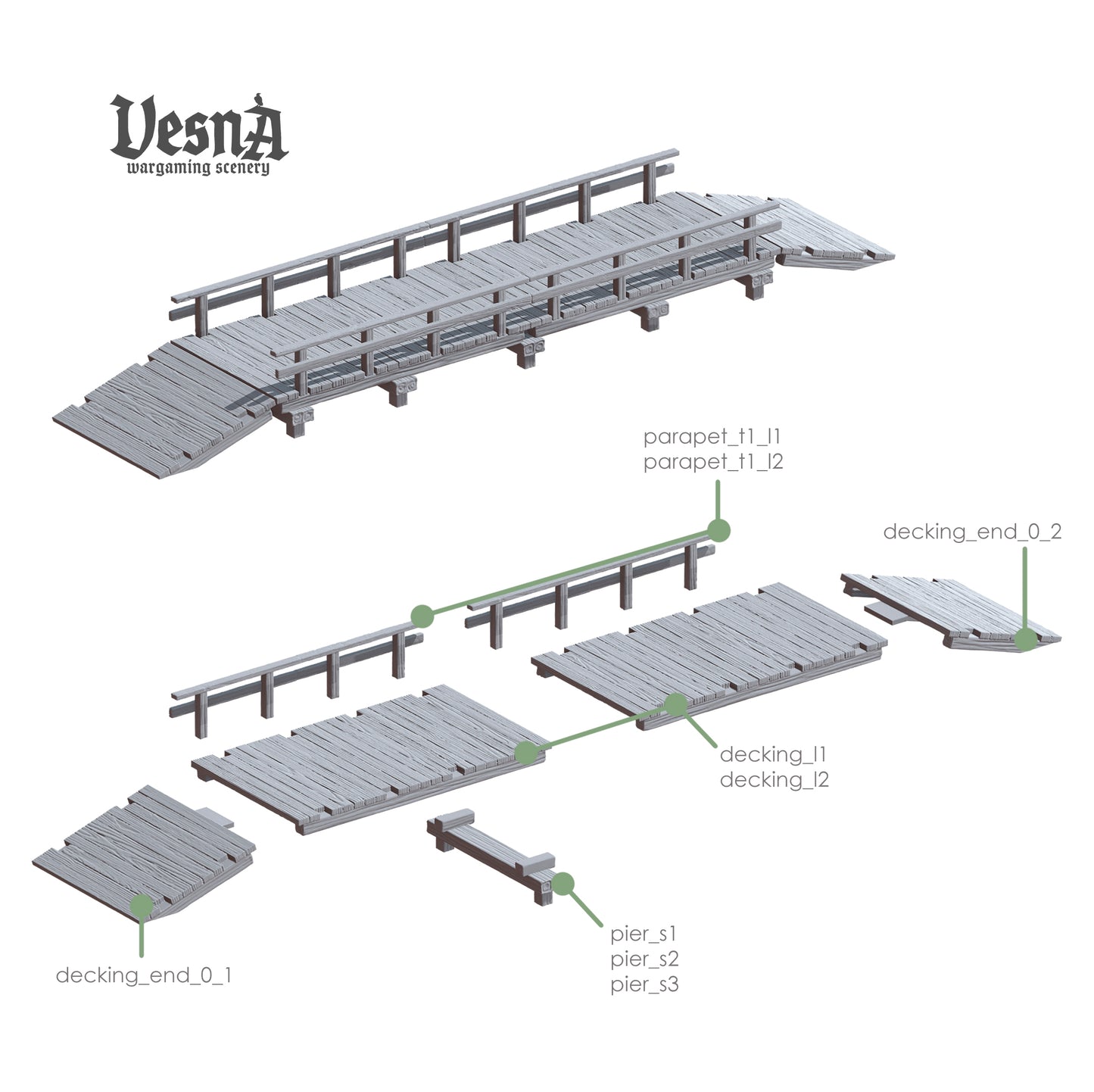 Wooden bridges