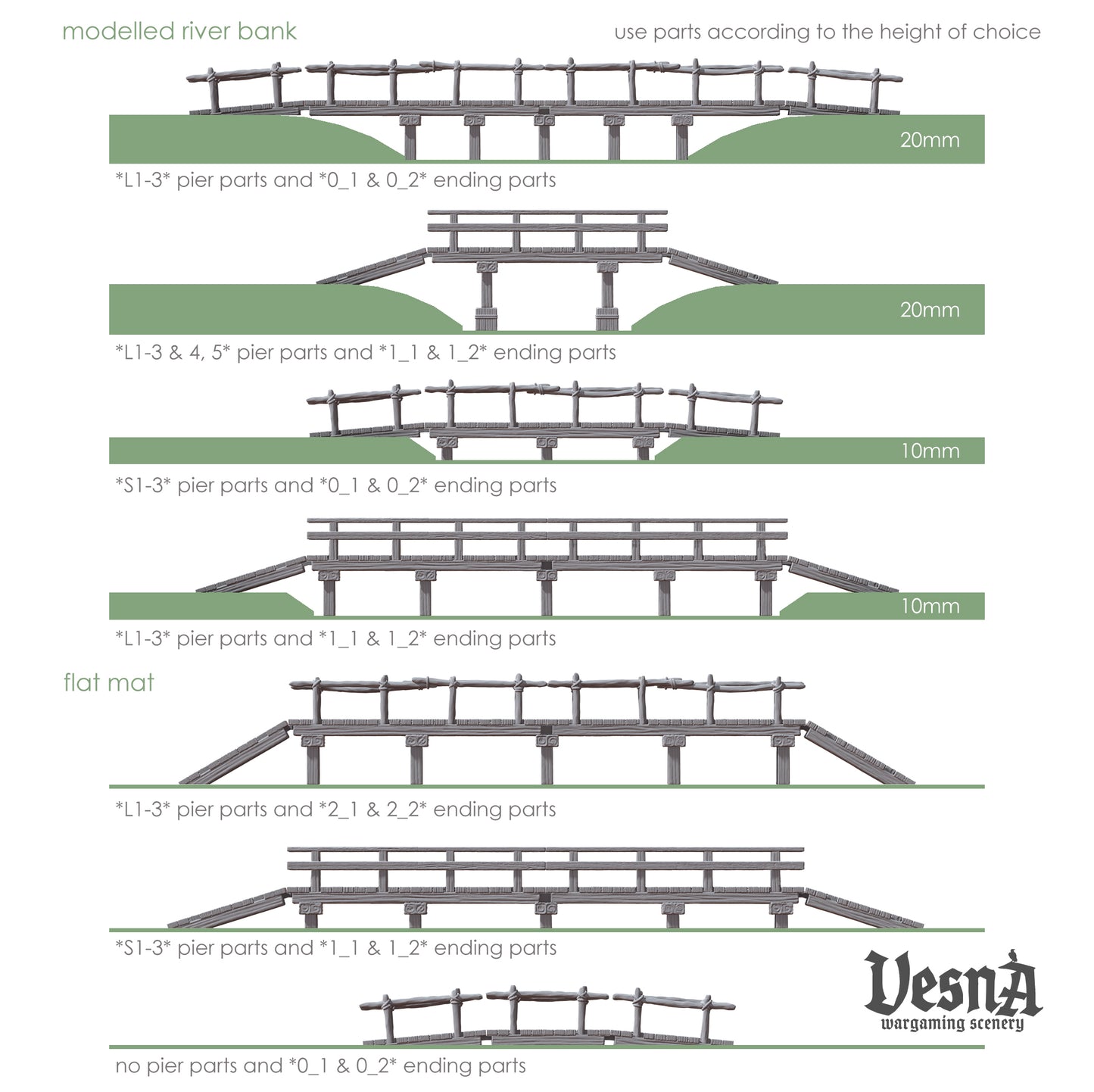 Wooden bridges