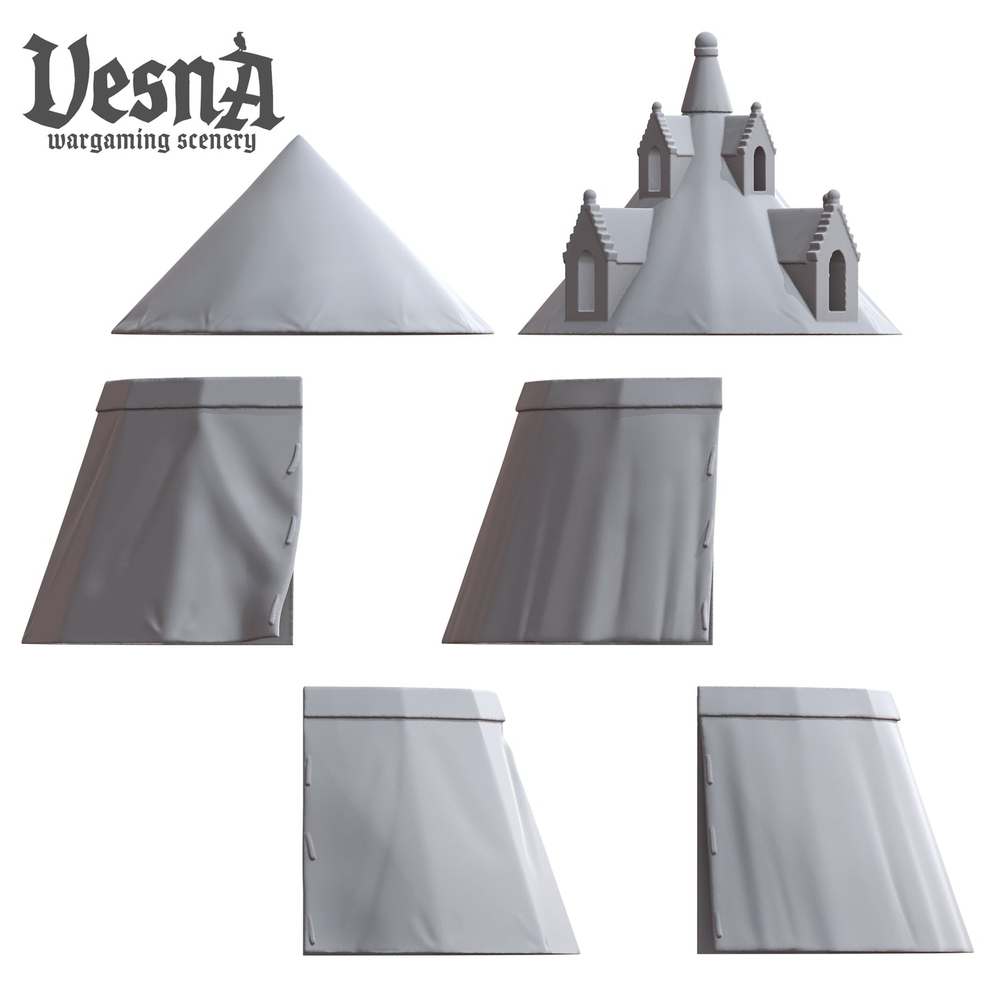 Large medieval tents