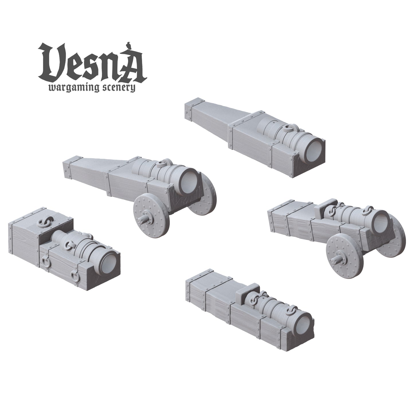 Bombardelle in 32mm, 28mm, 15mm Scale 3D Printed for Historical Wargaming