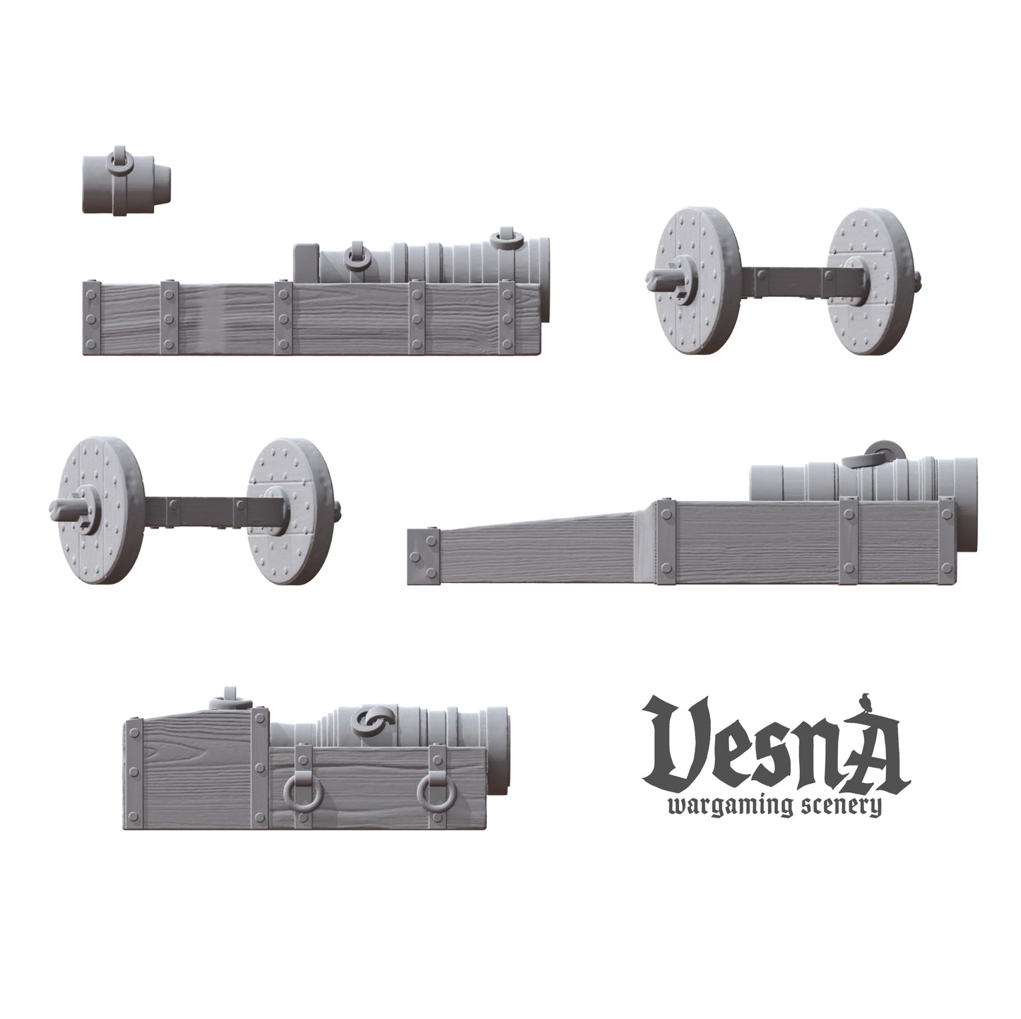 Bombardelle in 32mm, 28mm, 15mm Scale 3D Printed for Historical Wargaming