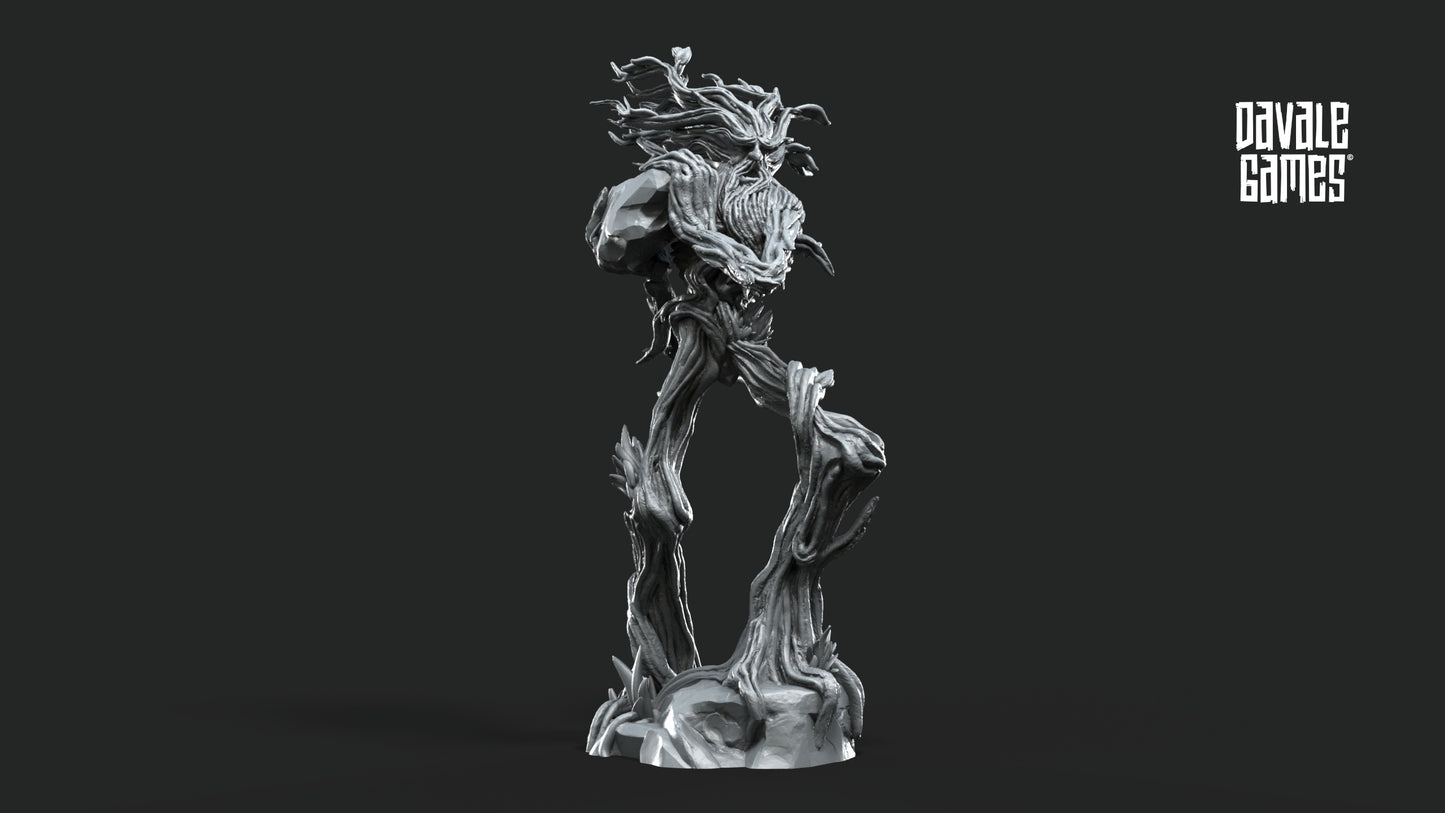 Treewalker throwing rock