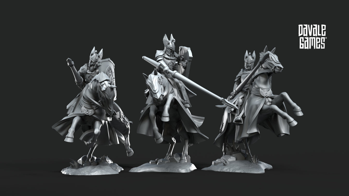 6x Swan Riders-White Swan-Fantasy - 28mm