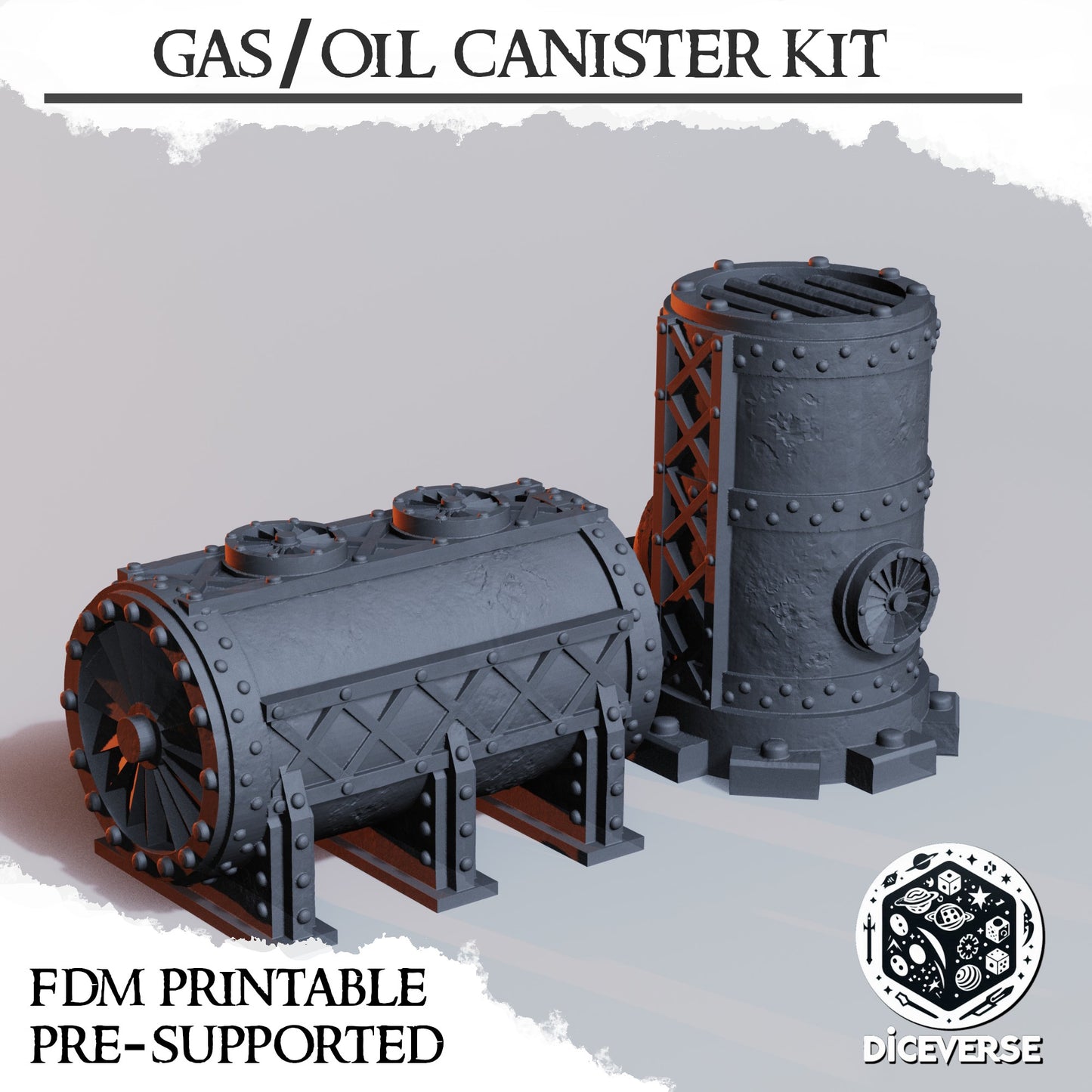 gas and oil containers trench crusade