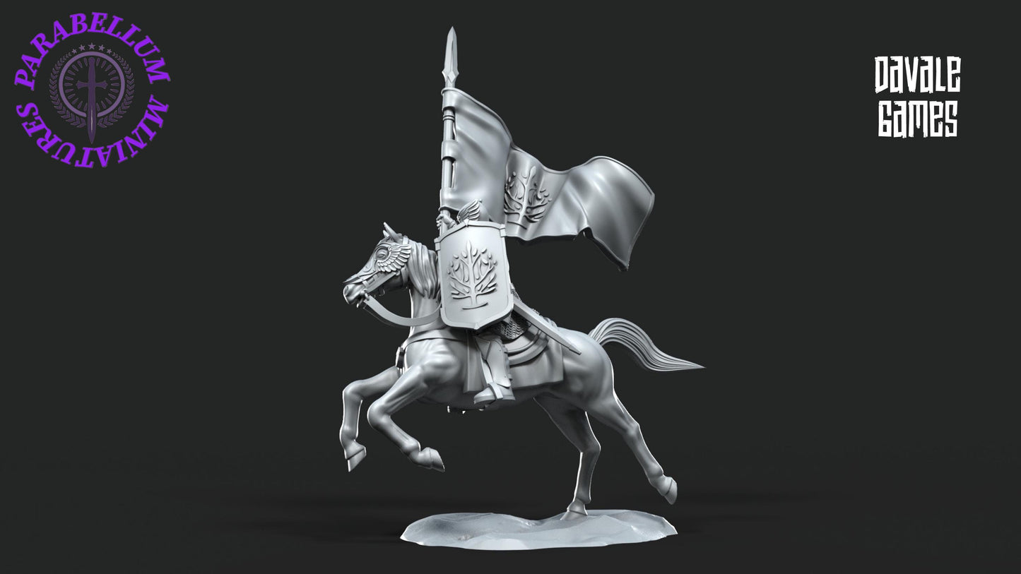Grey Castle banner Mounted