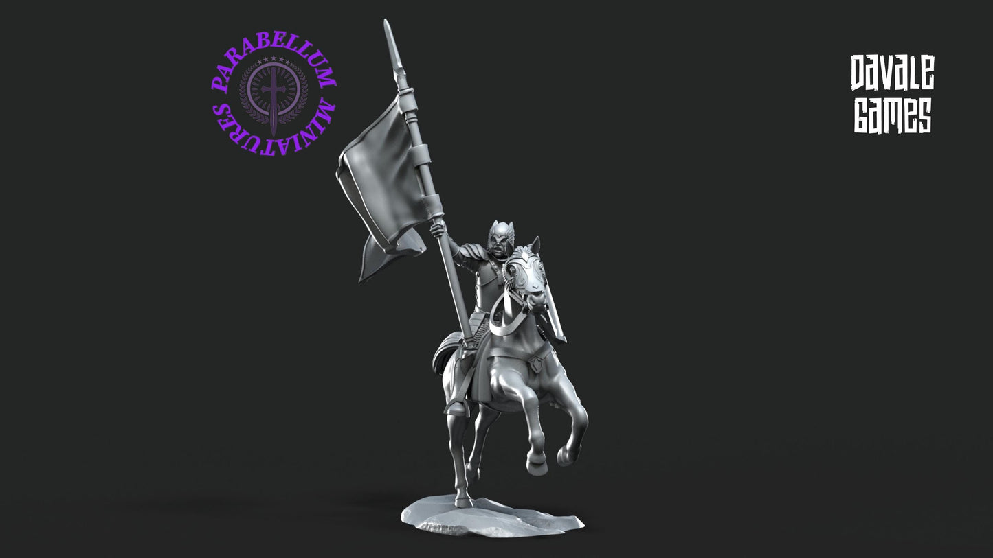 Grey Castle banner Mounted