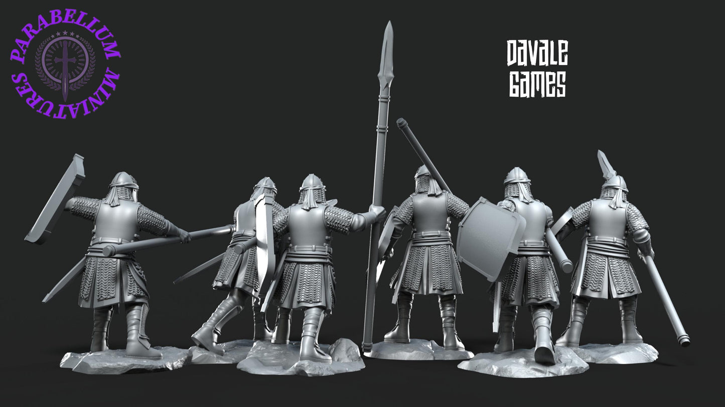 6x North Warriors with spearshield