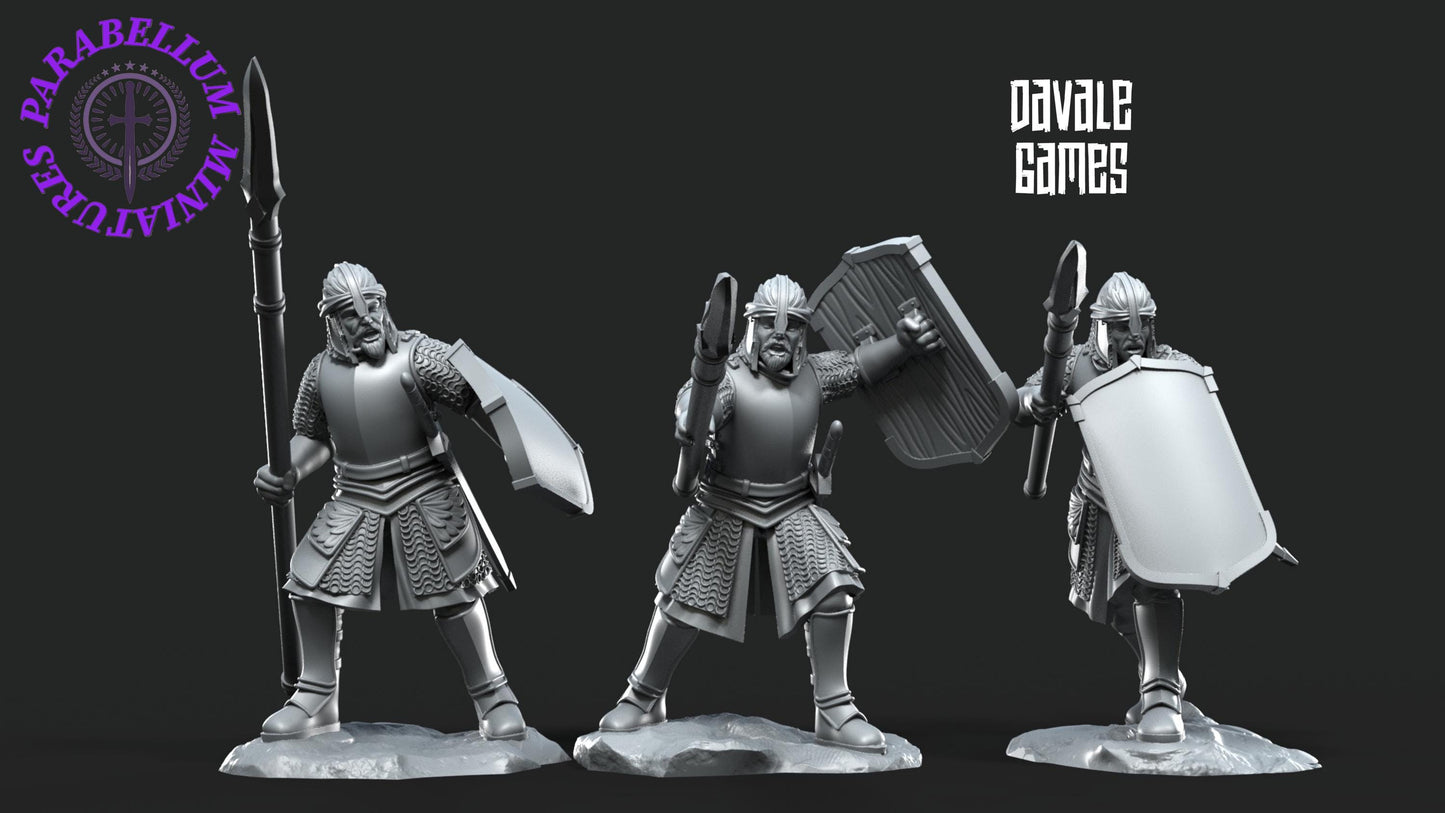 6x North Warriors with spearshield