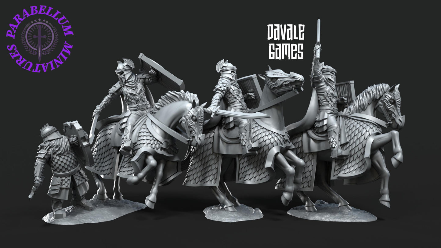 6x Dragon Army Elite on Horse