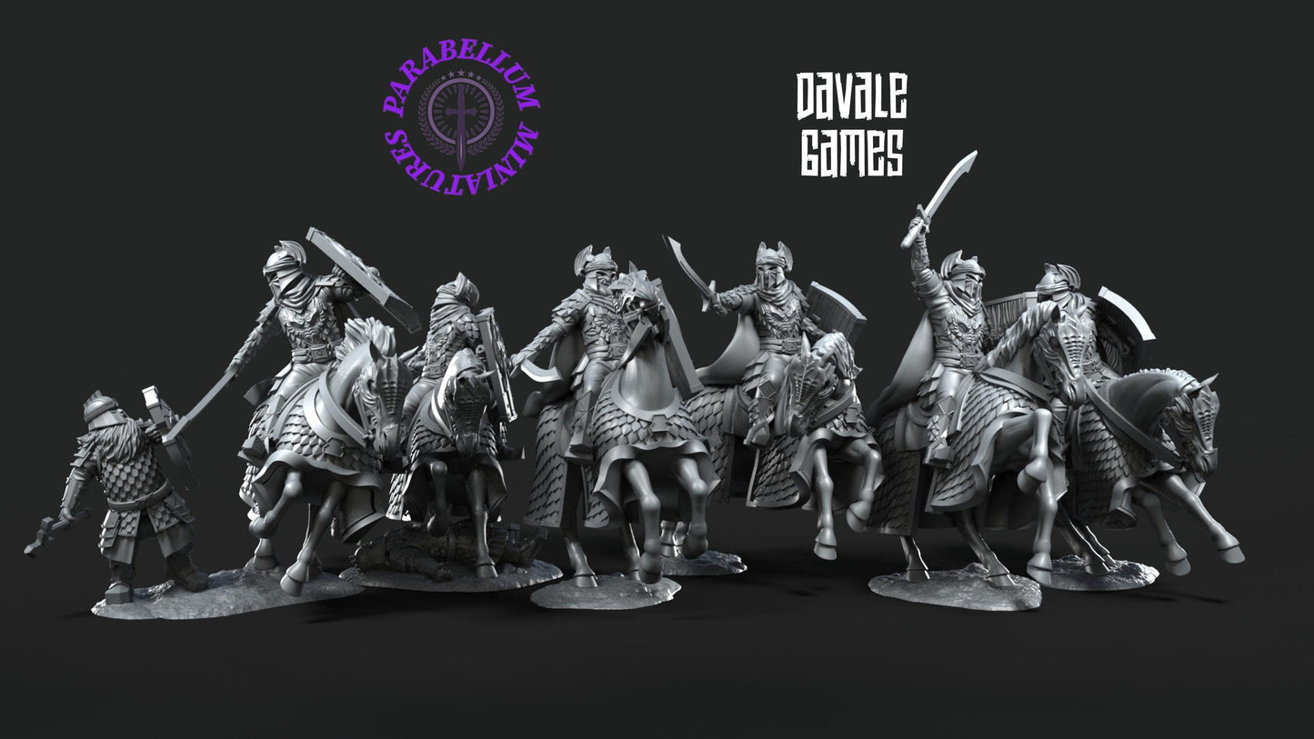 6x Dragon Army Elite on Horse