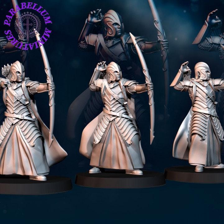 6x Bloody Elf Warrior with bow