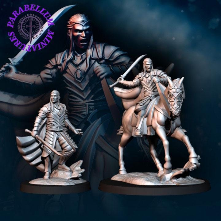Lord of Bloody High Elves - foot and mounted