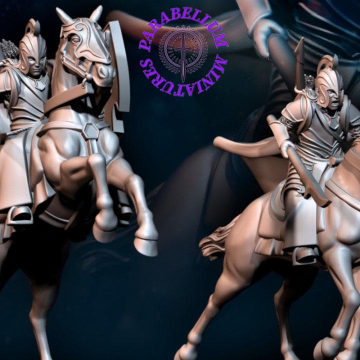 6x Bloody High Elf Knight - mounted