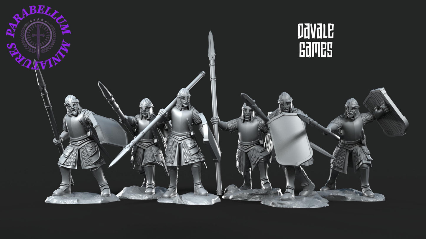 6x North Warriors with spearshield