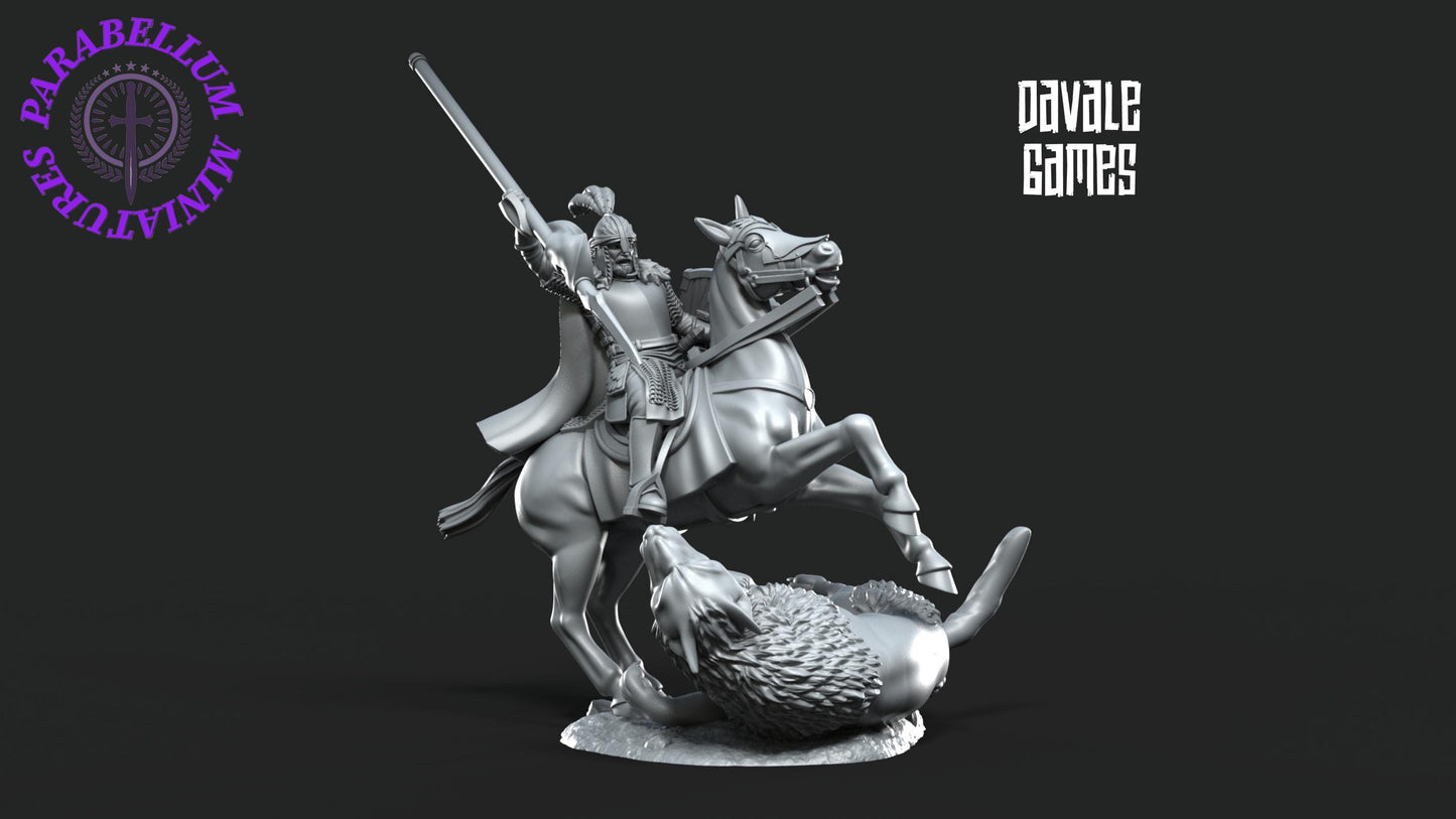 North Human Captain with spear shield