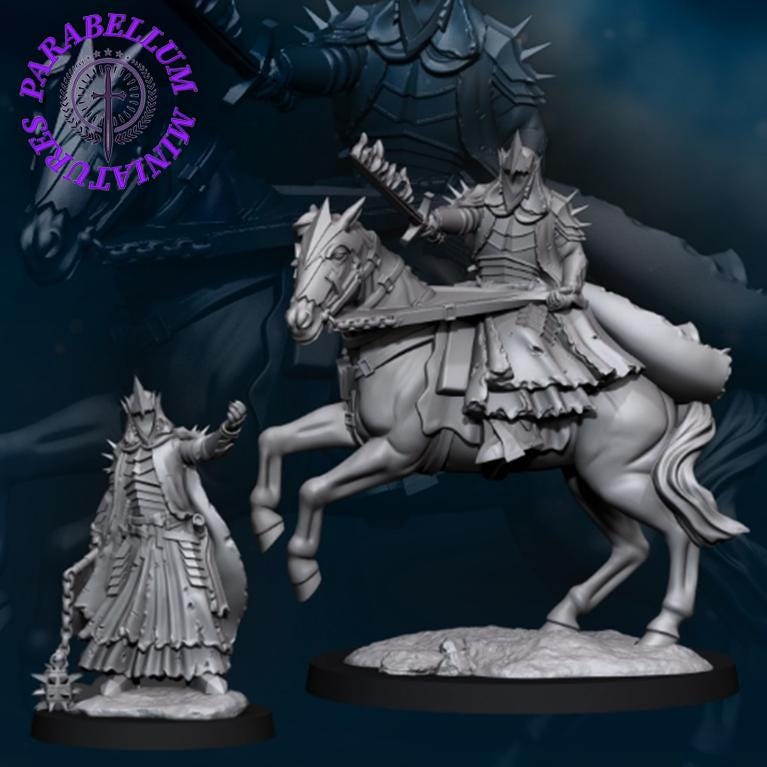 Spectral King - foot and mounted