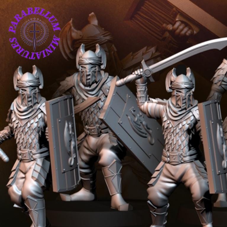 Dragon Army regular warrior with Sword and shield