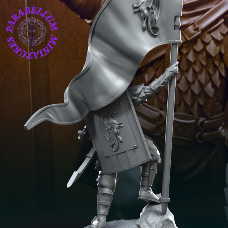 Dragon Army warrior with Banner