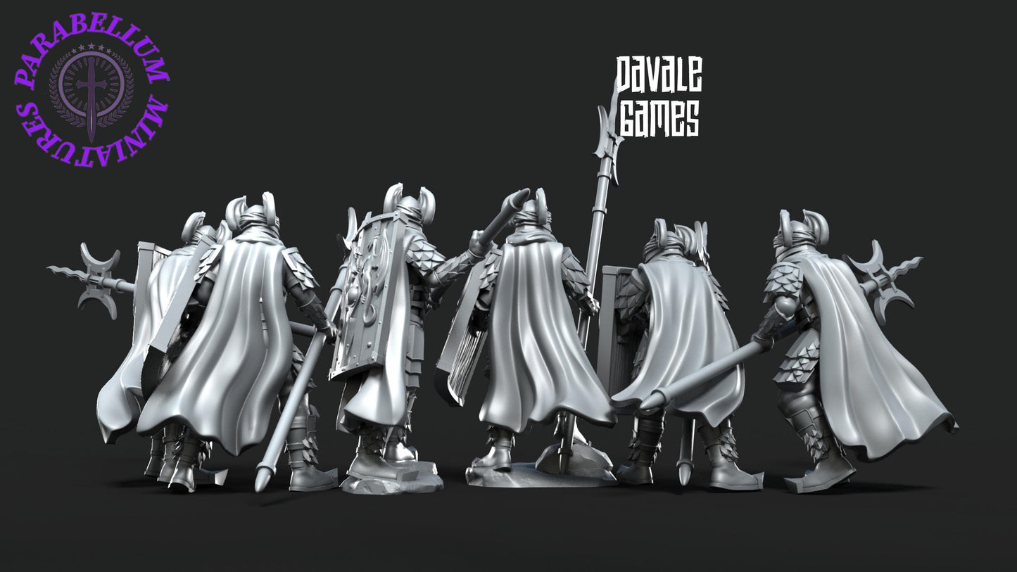 6x Dragon Army Elite Pikemen and shield