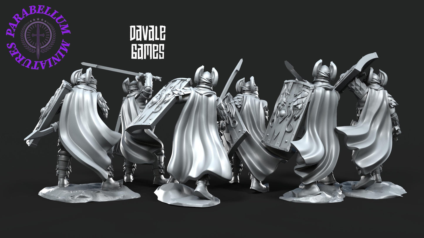 6x Dragon Army Elite with Sword and shield