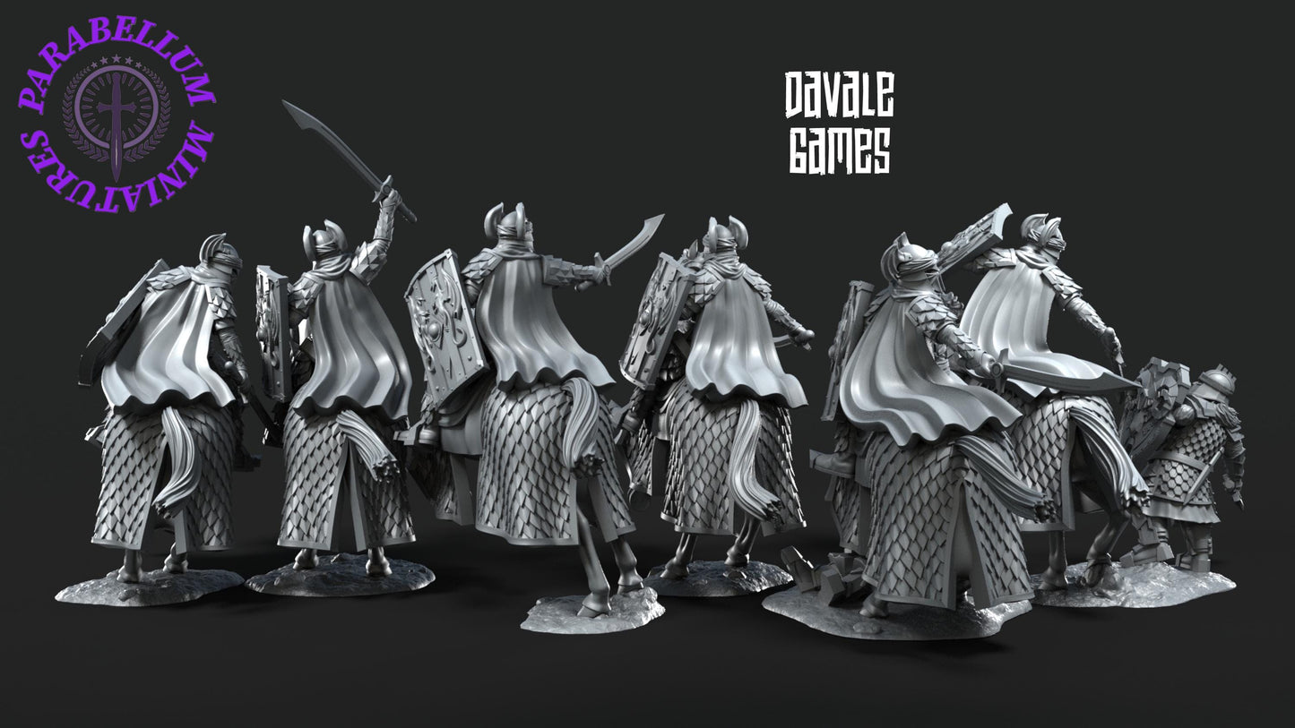 6x Dragon Army Elite on Horse