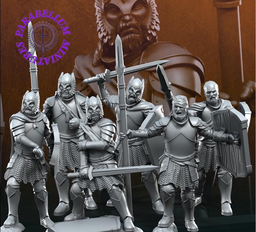 Wounded Grey Castle warriors
