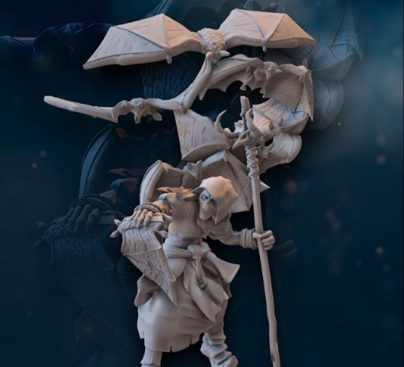 Goblin Shaman with bats