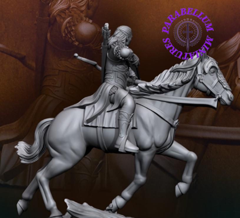 Wood Elf prince on horse