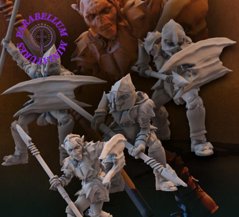 Goblins with spear and shield