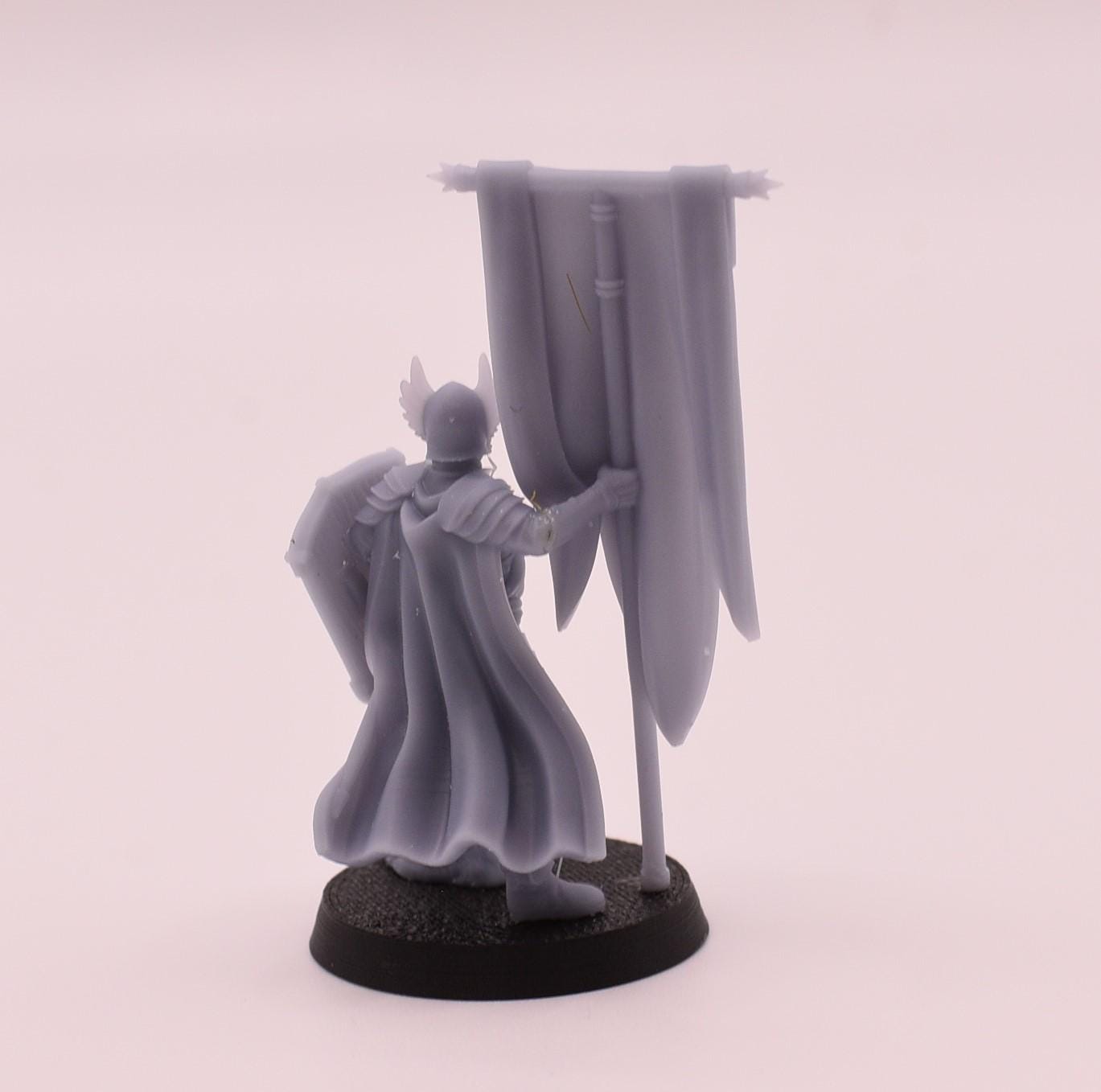 Grey Castle Tree Guard With Banner Foot