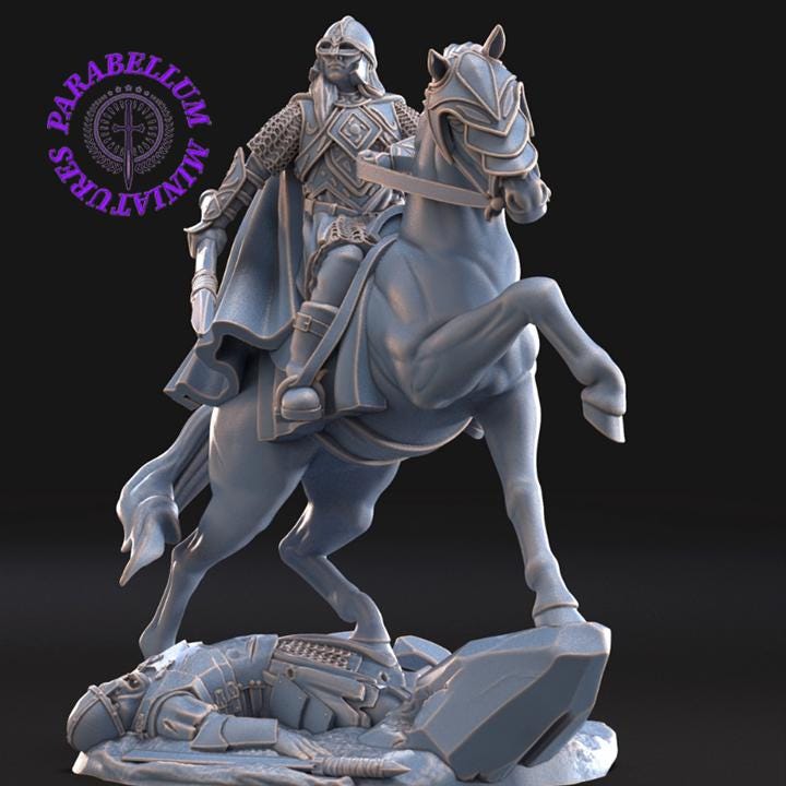Lady of the Horse with / without helmet foot and mounted