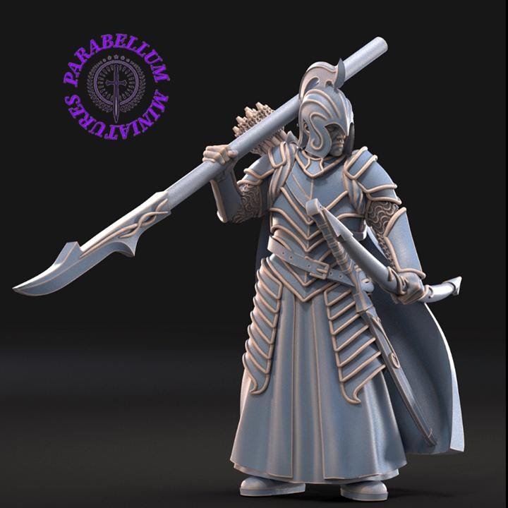 6x Bloody Elf warriors with bow and spear