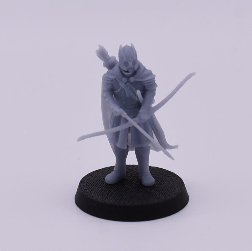3x Grey Castle guard with long bow