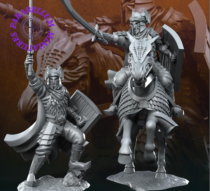 Dragon Army Captain foot and mounted