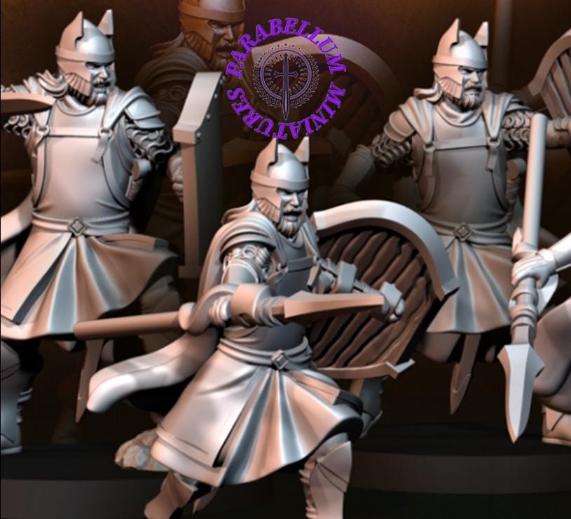 6x High Human warriors with spear