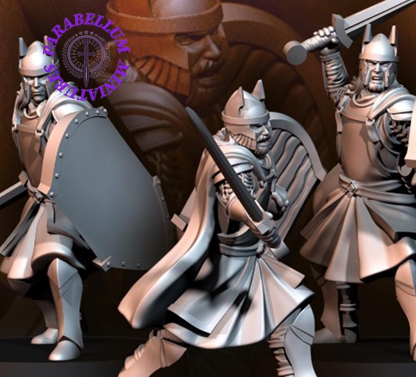 6x High Human warriors with sword and shield
