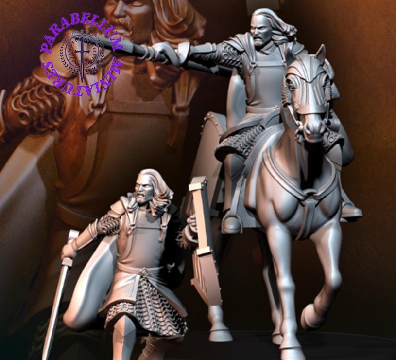 High Human Captain - foot and mounted