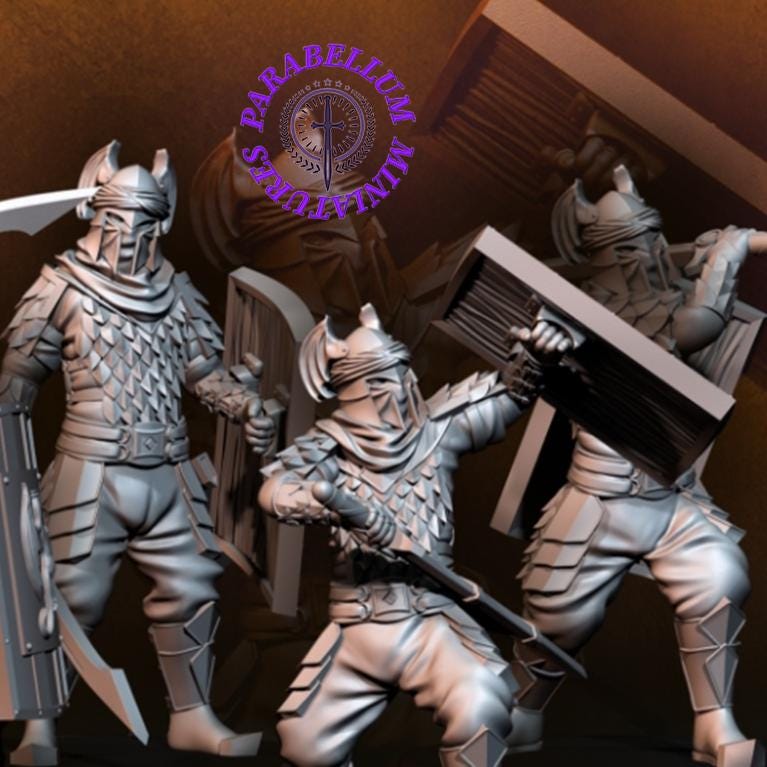 Dragon Army regular warrior with Sword and shield
