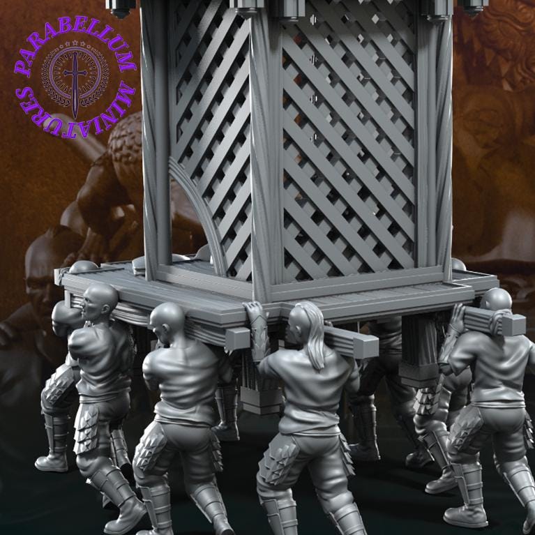 Dragon Army Emperor on palanquin - version A